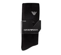 Emporio Armani Underwear 3-pack Medium Socks Sporty Terrycloth, De Calcetines Medianos Los Hombres, Preta (Black), Talla Única