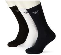 Emporio Armani Underwear 3-Pack Medium Socks Sporty Terrycloth Pack de 3 Calcetines medianos, Multicolor, TU de los Hombres