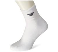 Emporio Armani Underwear 3-Pack Short Socks Sporty Terrycloth Pack de 3 Calcetines Cortos, White, TU de los Hombres
