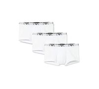 Emporio Armani Underwear 3-Pack Trunk Essential Monogram Boxer, Hombre, Blanco (White 16510), S