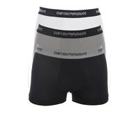 Emporio Armani Underwear CC717, Boxer Hombre, Gris (White/Black/Grey), M