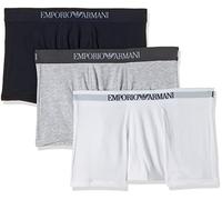 Emporio Armani Underwear CC722 Underwear, Hombre, Multicolor (Blanco/Gris/Azul Marino), S