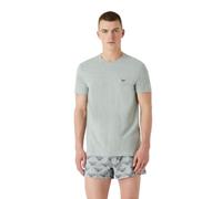 Emporio Armani Underwear Emporio Armani Camiseta de Manga Corta Para Hombre (2 Unidades), Camiseta Hombre, Gris Jaspeado/Azul Marino, XL