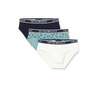 Emporio Armani Underwear Emporio Armani Men's 3-pack Core Logoband Brief, Calzoncillos Boxer Hombre, Cream/Print Artic/Marine