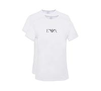Emporio Armani Underwear Emporio Armani Men's Basic - Essential Monogram 2-pack T-shirt With Crew Neck, Camiseta para Hombre, Blanco (White/White), L