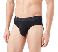 Emporio Armani Underwear Emporio Armani Men's Brief Rubber Pixel Logo, Calzoncillos Boxer Hombre, Black