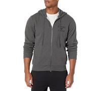 Emporio Armani Underwear Emporio Armani Sudadera Con Cremallera Para Hombre Iconic Terry, Sudadera Hombre, Black Melange Grey, XL