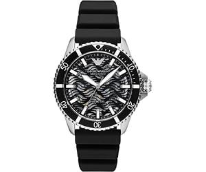 Emporio Armani Watch For Men, Automatic three hand movement and 42mm Case Size with Stainless steel or Silicone strap