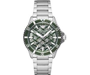 Emporio Armani Watch For Men, Automatic three hand movement and 42mm Case Size with Stainless steel or Silicone strap