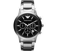 Emporio Armani Watch For Men, Quartz 3 Sub dial Chronograph Movement and 43mm Case Size with Stainless Steel Strap