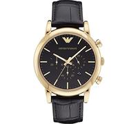 Emporio Armani Watch For Men, Quartz Chronograph movement and 46mm Case Size with Leather or Silicone strap