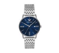 Emporio Armani Watch for Men, Quartz Movement and 42mm Case Size with Stainless Steel, Leather or Silicone Strap