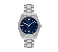 Emporio Armani Watch For Men, Quartz Three Hand Movement and 41mm Case Size with Stainless Steel Strap