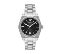 EMPORIO ARMANI Watch For Men, Quartz Three Hand Movement and 41mm Case Size with Stainless Steel Strap