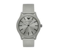 EMPORIO ARMANI Watch For Men, Quartz Three Hand Movement and 45mm Case Size with Silicone Strap