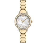 EMPORIO ARMANI Watch For Women, 32mm Gold Tone Quartz Three Hand Movement and Stainless Steel Strap