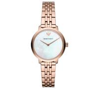 Emporio Armani Watch For Women, 32mm Rose Gold Tone Quartz Two Hand Movement with Stainless Steel Strap