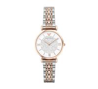 Emporio Armani Watch For Women, 32mm Two hand Quartz movement with two tone Stainless steel strap