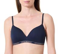 Emporio Armani Woman'S Essential - Brasier Triangular Acolchado con Tachuelas, Color Azul, Talla L, Azul, L