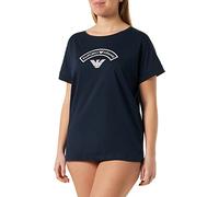 Emporio Armani Women's Logomania T-Shirt Camiseta, Marine, XL De Las Mujeres
