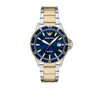 Emporio Armani Watch for Men, Quartz Movement and 42mm Case Size with Stainless Steel, Leather or Silicone Strap
