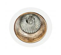 Empotrable alfabeto 1xgu10 oro/blanco 8d orientable