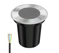 Empotrable de suelo BOLI para exterior IP67 acero inoxidable redondo 108mm Ø 1x