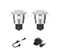Empotrable de suelo LED Atria para exterior aluminio blanco frío 14lm c/u IP65