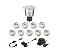 Empotrable de suelo LED Atria para exterior aluminio blanco frío 14lm c/u IP65