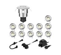 Empotrable de suelo LED Atria para exterior aluminio blanco frío 14lm c/u IP65