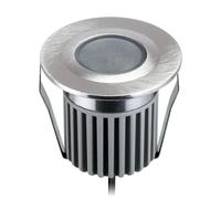 Empotrable de suelo LED BODES para exterior IP67 aluminio redondo 50mm Ø blanco