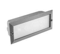 Empotrable exterior aluminio color gris serie tamesis 23.5cm
