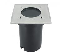 Empotrable exterior encastrar cuad.1xgu10 niquel 13x11x11cm ip65 corte