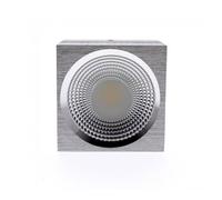 wonderlamp COB LED Plafón de Superficie, 7 watts, Plateado, 6 x 8 x 8 cm