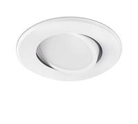 Empotrable orientable redondo de techo Faro Barcelona KOI LED 42921 Blanco