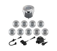 Empotrables de suelo LED BODES para exterior blanco cálido c/u 94lm/luz mate