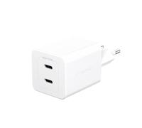 Empower by PanzerGlass Cargador Turbo 45W incl. 2 x USB-C | Conexión UE | Plata Blanco