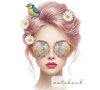 Empowered Women Writing Notebook - Feminine Floral Journal for Thoughts, Dreams & Planning: Spacious 8.5x11 lined paper, decorative botanical layout every fifth page, stylish present idea