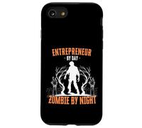 Emprendedor de día Zombie de Noche Funny Halloween Boss Carcasa para iPhone SE (2020) / 7/8