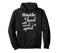 Emprendedor Motivacional Hustle and Heart Sudadera con Capucha