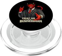 Empresario Diablo | Protesta Humor Satanás Mal Codicia Corporativa PopSockets PopGrip para MagSafe