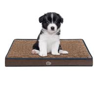 EMPSIGN Tapete de cama para perro, reversible, cálido y fresco, lavable con soporte de espuma para jaula de huevos, tapete de dormir para mascotas para perros grandes, medianos y pequeños, almohadilla