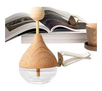 Empty Car Diffuser Bottles, Decorative Fragrance Bottle Auto, 1.38x1.77 inches Water Drop Shape Air Vent Ornaments, Refillable Scent Dispensers for Aromatherapy and Interior Decor