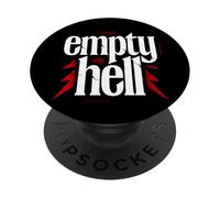 Empty Hell - Christian Faith Bold Gospel Evangelism PopSockets PopGrip Adhesivo