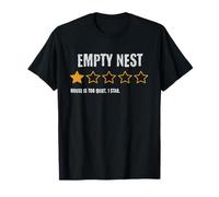 Empty Nest 1 Star House Too Quiet Funny Parent Camiseta