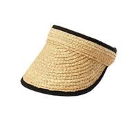 Empty Top Hat Adjustable Topless Cap with Wide Wide & Selvedge Visor in Natural Color Hiking Travelling Multicolor