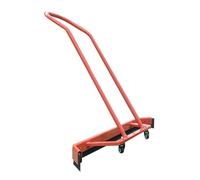 Empujador de agua, escoba para quitar agua de piso resistente, lanzadera comercial con hoja de espuma EVA y ruedas, naranja