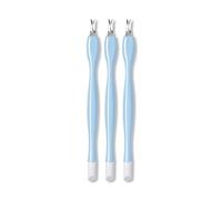 Empujador de Cutícula,3 PCS Tenedor para Cutículas Removedor de Cutícula Cortacutículas Herramienta de Limpieza de Uñas Para el Cuidado de las Uñas de Manos y Pies
