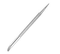 Empujador de cutículas de acero inoxidable con doble extremo para uñas, lápiz de punteado, herramientas de manicura, removedor de cutículas, limpiador de cutículas, palo de madera, kit de vidrio y