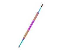 Empujador de cutículas de acero, mango ergonómico y cómodo para uñas globales, proyectos profesionales, uso en salón, agarre cómodo y resistente